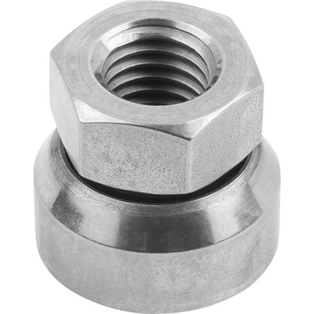 KIPP Hex Nut, M10, Stainless Steel, Not Graded, Bright Zinc Plated, 5.50 mm Ht K0794.810